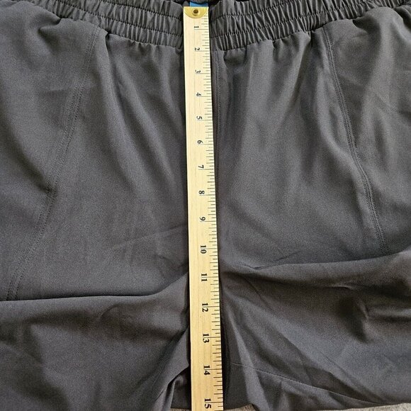 Old Navy Pants Womens XXL Black High Waist Wide Leg Stretch Quick Dry Front Slit - Picture 6 of 15